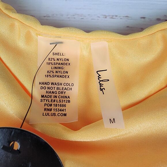 Lulus Bikini Swim Bottom Womens Size M Yellow Beach NWT - Picture 3 of 6